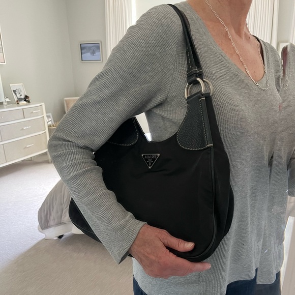 Prada Black Tessuto Shoulder Bag - Picture 16 of 16